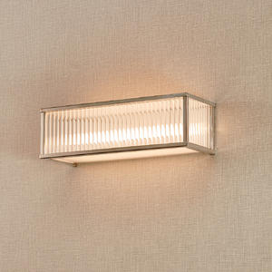 Cool 350 Rectangular Wall Lamp with Solid Clear Glass Rods